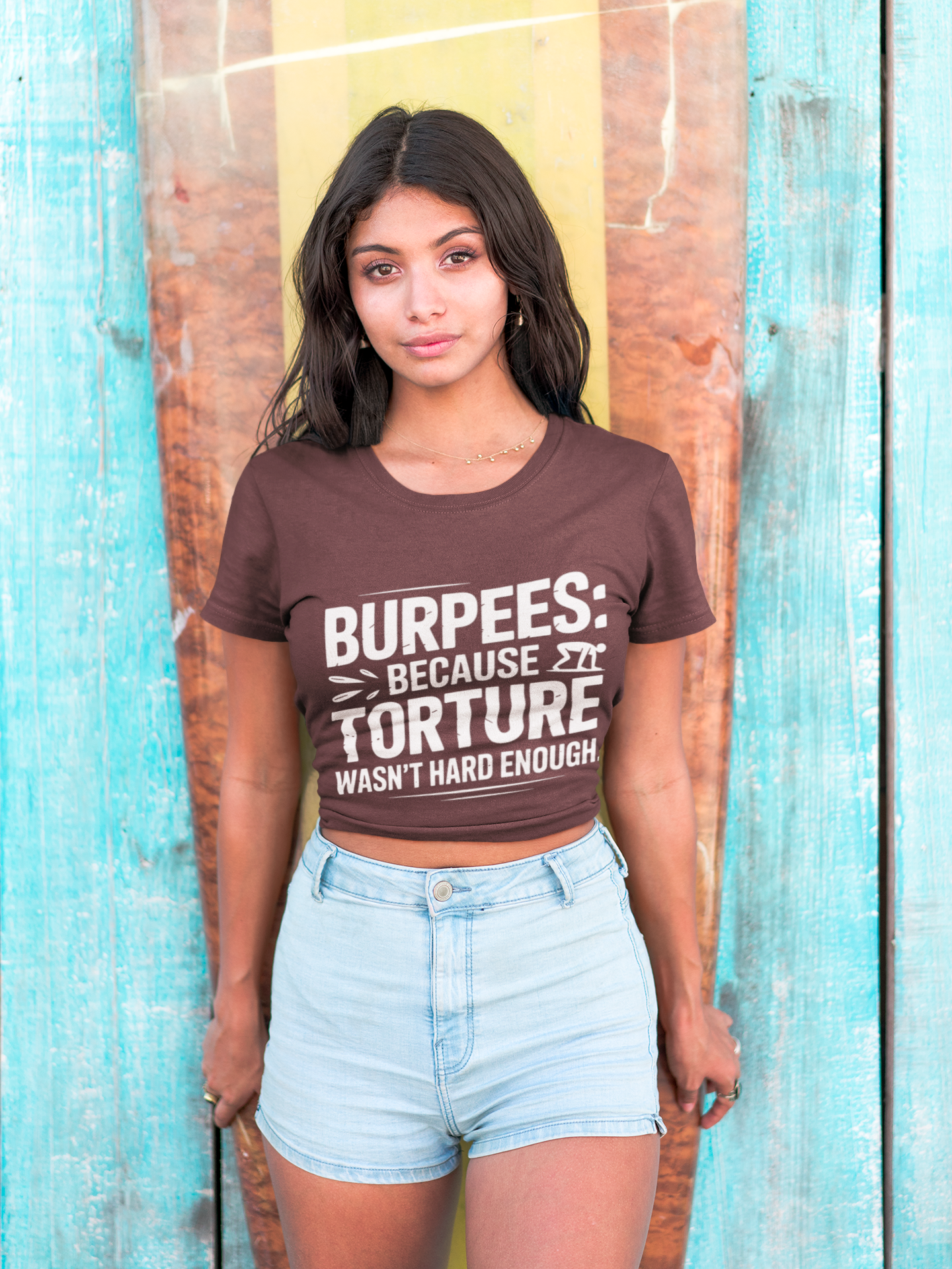 Burpees Humor Shirt Funny Workout Tee - Moisture Wicking, , Gym T-Shirt, Fitness Gift, Activewear for Trainers