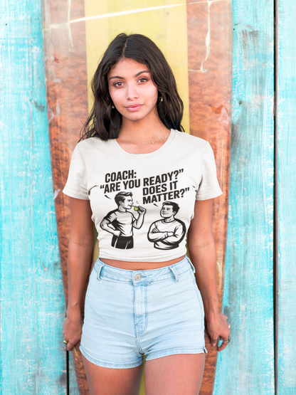 Unisex Moisture-Wicking Tee: Are You Ready Funny Quote, Workout Shirt, Fitness Gear, Sports Apparel, Exercise Tee, Gym Wear