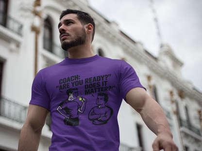 Unisex Moisture-Wicking Tee: Are You Ready Funny Quote, Workout Shirt, Fitness Gear, Sports Apparel, Exercise Tee, Gym Wear
