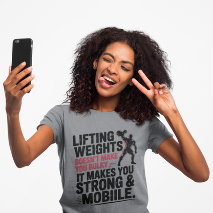 "Lifting Weights" Performance Workout T-Shirt | Gym Wear, Athleisure, Fitness Gift, Active Lifestyle, Exercise Apparel