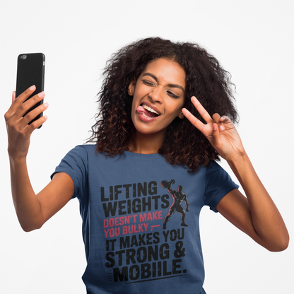 "Lifting Weights" Performance Workout T-Shirt | Gym Wear, Athleisure, Fitness Gift, Active Lifestyle, Exercise Apparel