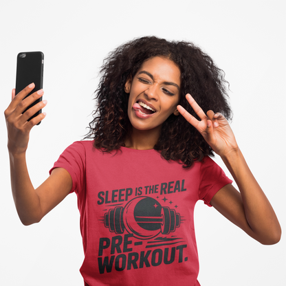 Sleep Is The Best Pre-workout Performance T-Shirt with Motivational Design, Gym Apparel, Fitness Gift, Workout Tee, Activewear for Workout Enthusiasts, Ideal for [...] - HustleHealthShop