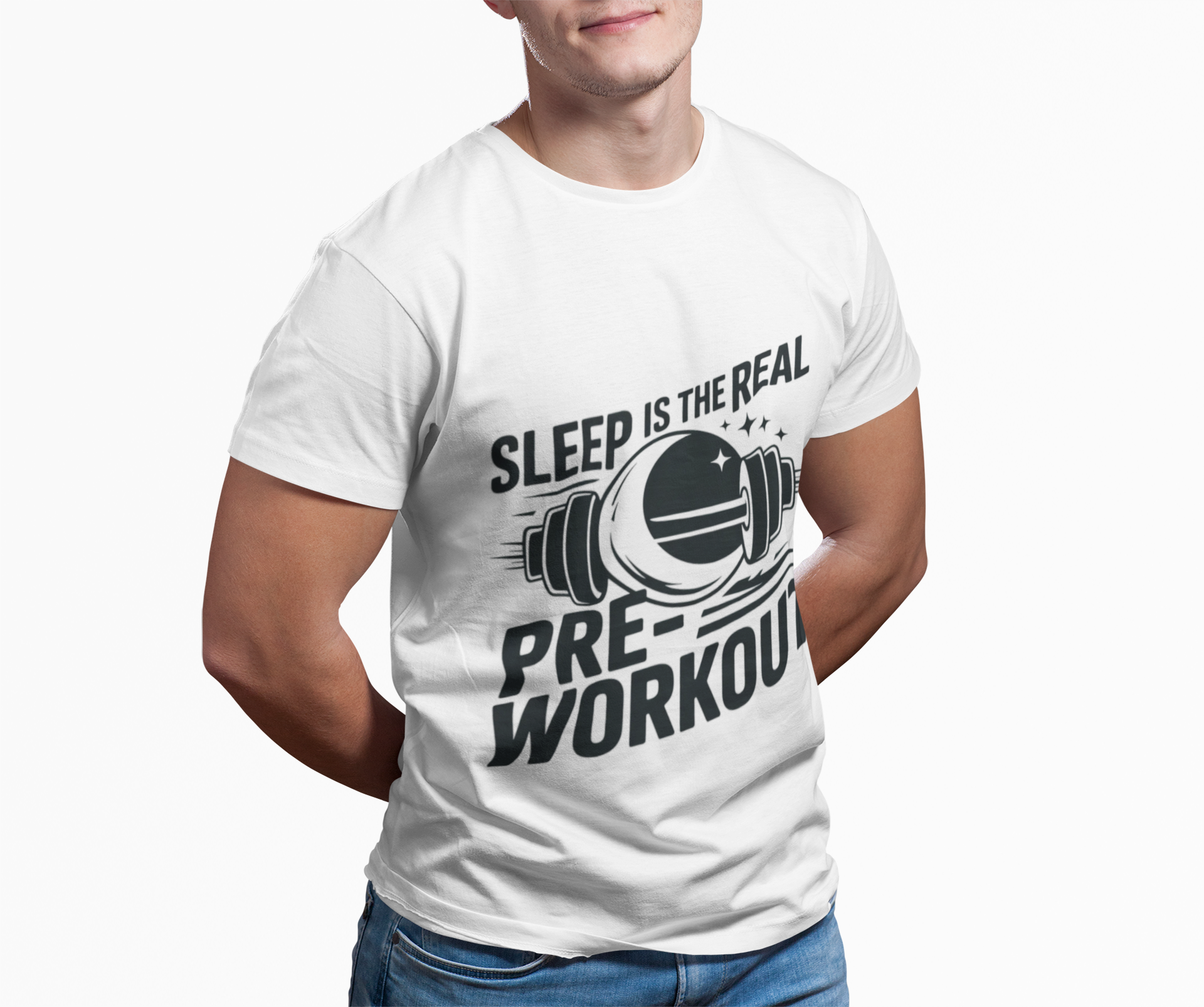 Sleep Is The Best Pre-workout Performance T-Shirt with Motivational Design, Gym Apparel, Fitness Gift, Workout Tee, Activewear for Workout Enthusiasts, Ideal for [...] - HustleHealthShop