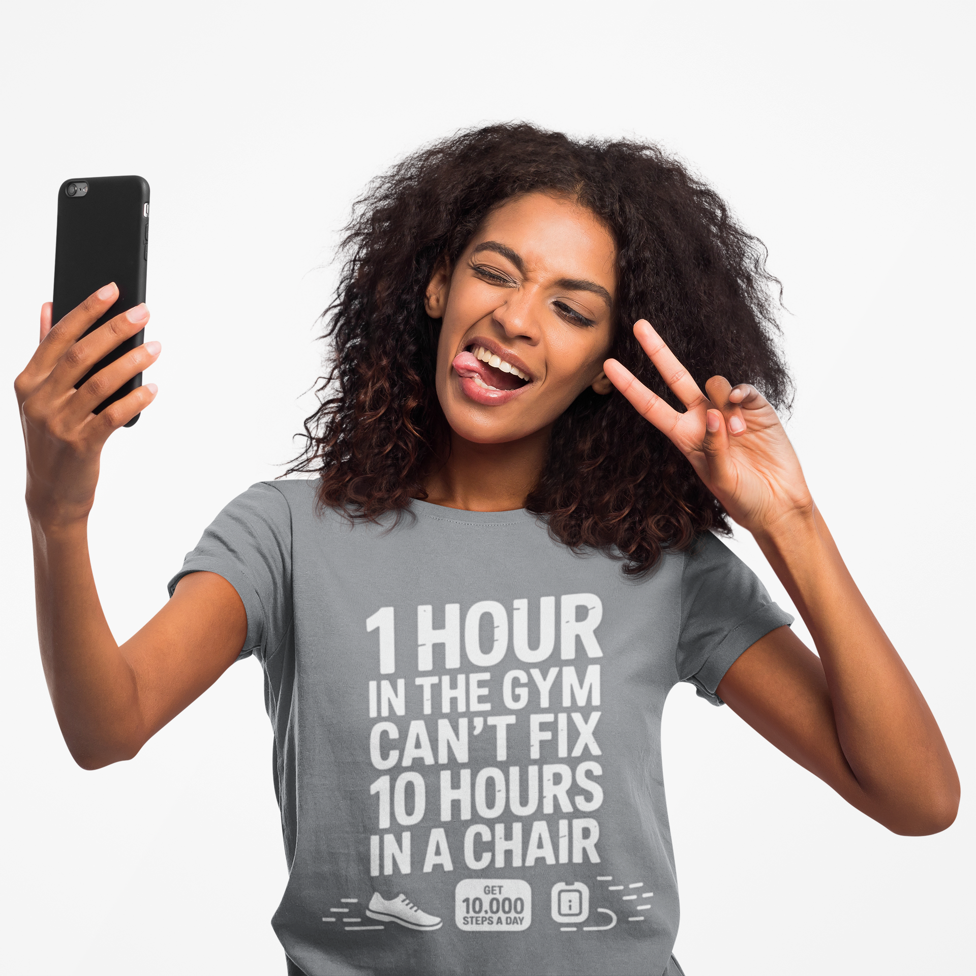10,000 Steps Unisex Gym Motivation T-shirt - Fitness Gear, Workout Apparel, Exercise Tee, Casual Wear, Gift for Fitness Lovers - HustleHealthShop