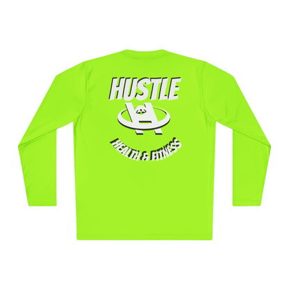 Unisex Hustle Health & Fitness Long Sleeve Tee - Fitness, Workout, Gym, Motivation, Sportswear