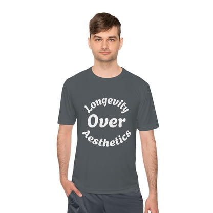 Unisex Moisture Wicking Tee: Longevity Over Aesthetics, Sports Shirt, Fitness Apparel, Workout Tee, Activewear, Casual Wear, Gift for [...]