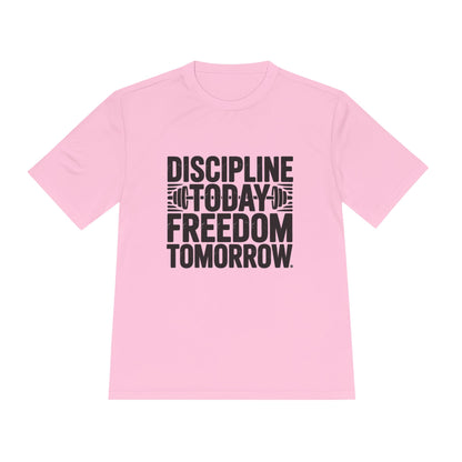 Unisex Fitness Motivation Tee , Discipline Today Freedom Tomorrow | Gym Shirt, Workout Gear, Inspirational Tee, Activewear Gift, Sports Apparel