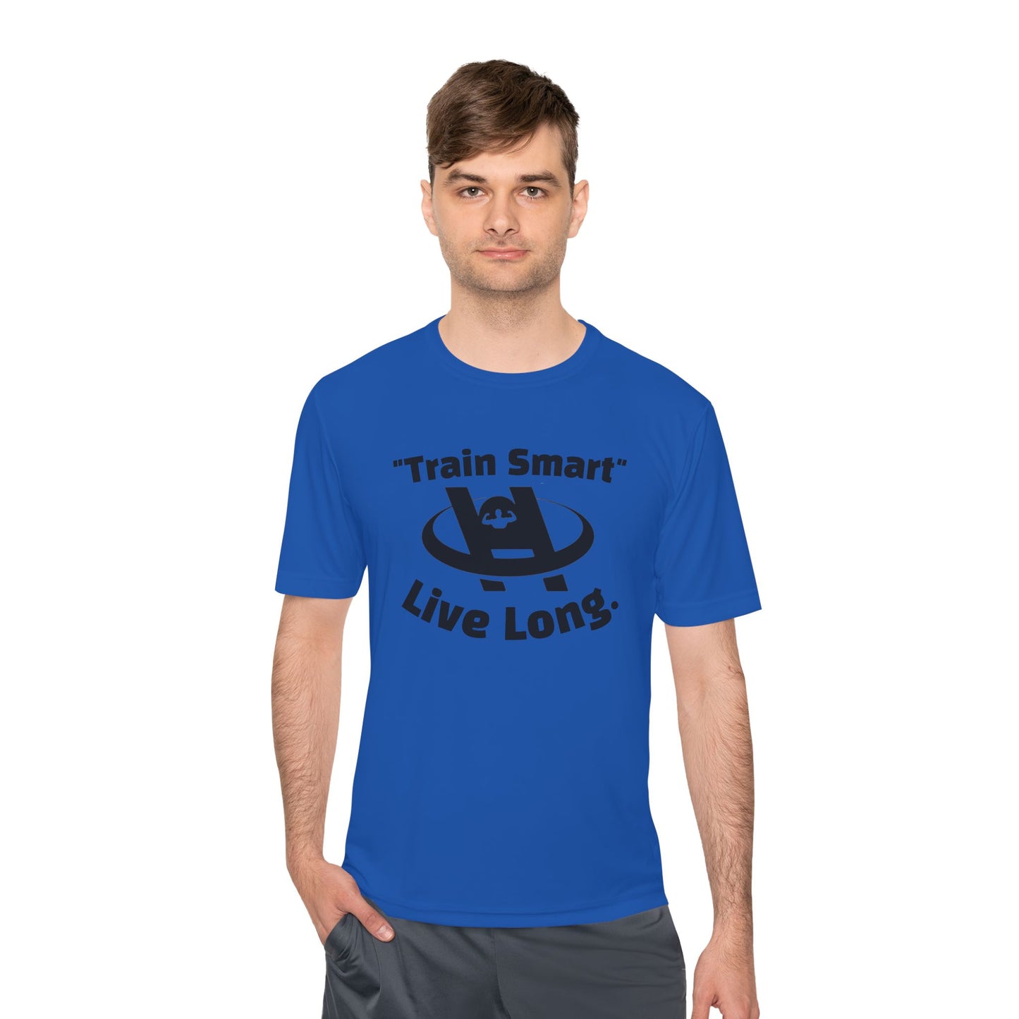 Unisex Fitness Tee - Train Smart Live Long, Workout Shirt, Gym Top, Motivational Apparel, Health and Fitness Wear
