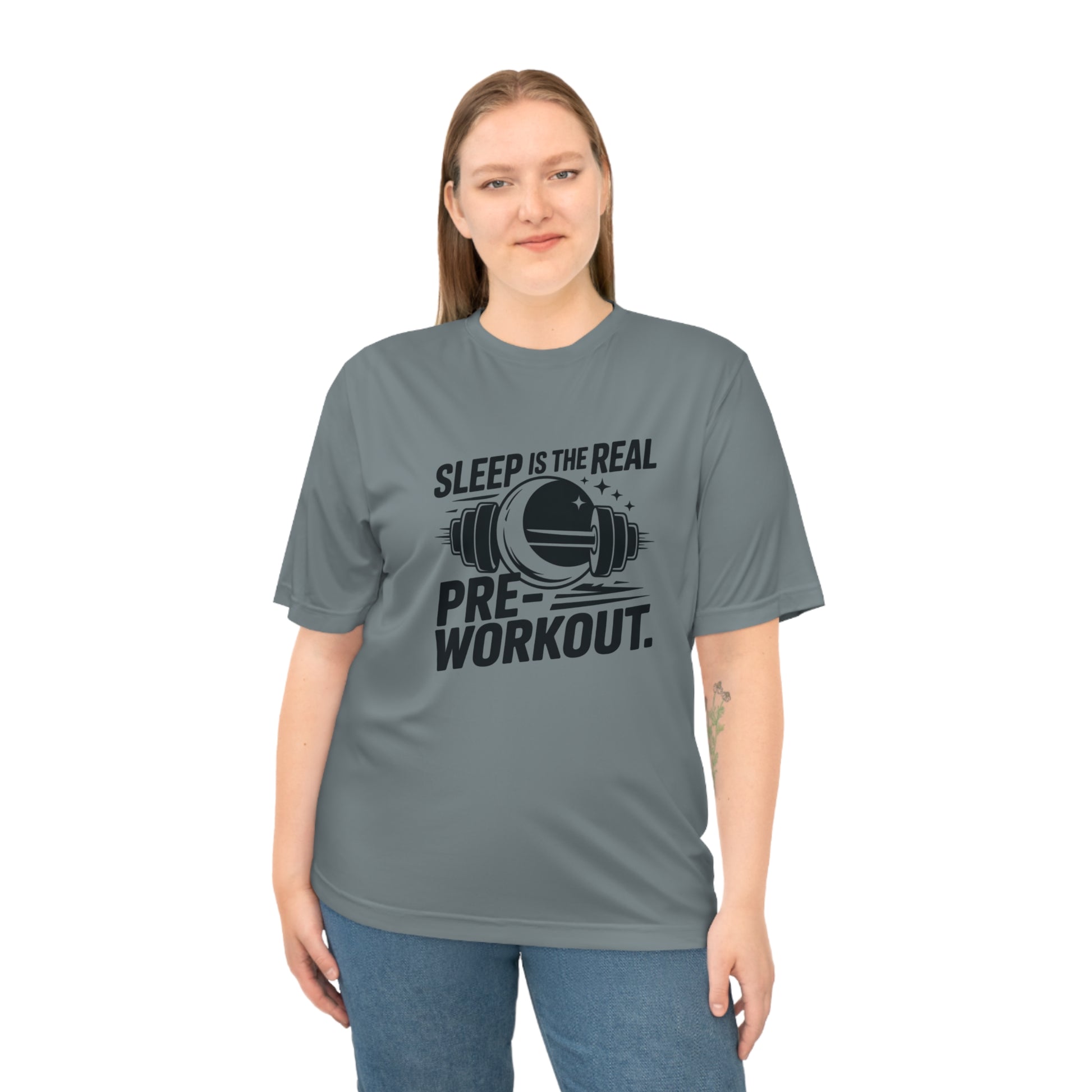 Sleep Is The Best Pre-workout Performance T-Shirt with Motivational Design, Gym Apparel, Fitness Gift, Workout Tee, Activewear for Workout Enthusiasts, Ideal for [...] - HustleHealthShop