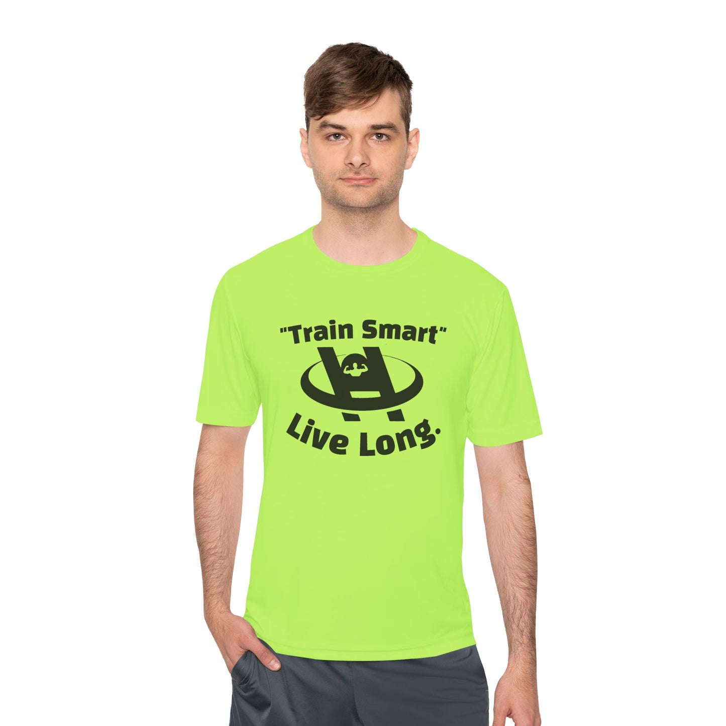 Unisex Fitness Tee - Train Smart Live Long, Workout Shirt, Gym Top, Motivational Apparel, Health and Fitness Wear