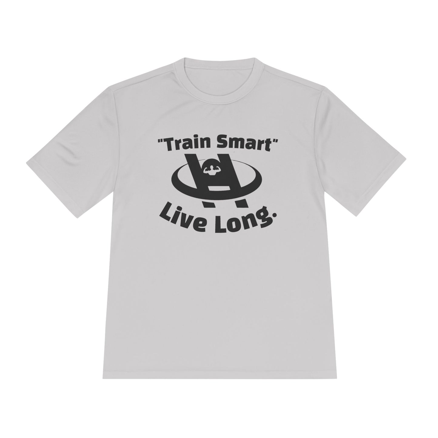 Unisex Fitness Tee - Train Smart Live Long, Workout Shirt, Gym Top, Motivational Apparel, Health and Fitness Wear