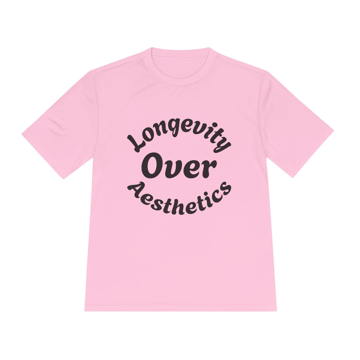 Unisex Moisture Wicking Tee, Longevity over aesthetics Shirt, Workout Apparel, Gym Gear, Sportswear for Active Lifestyle