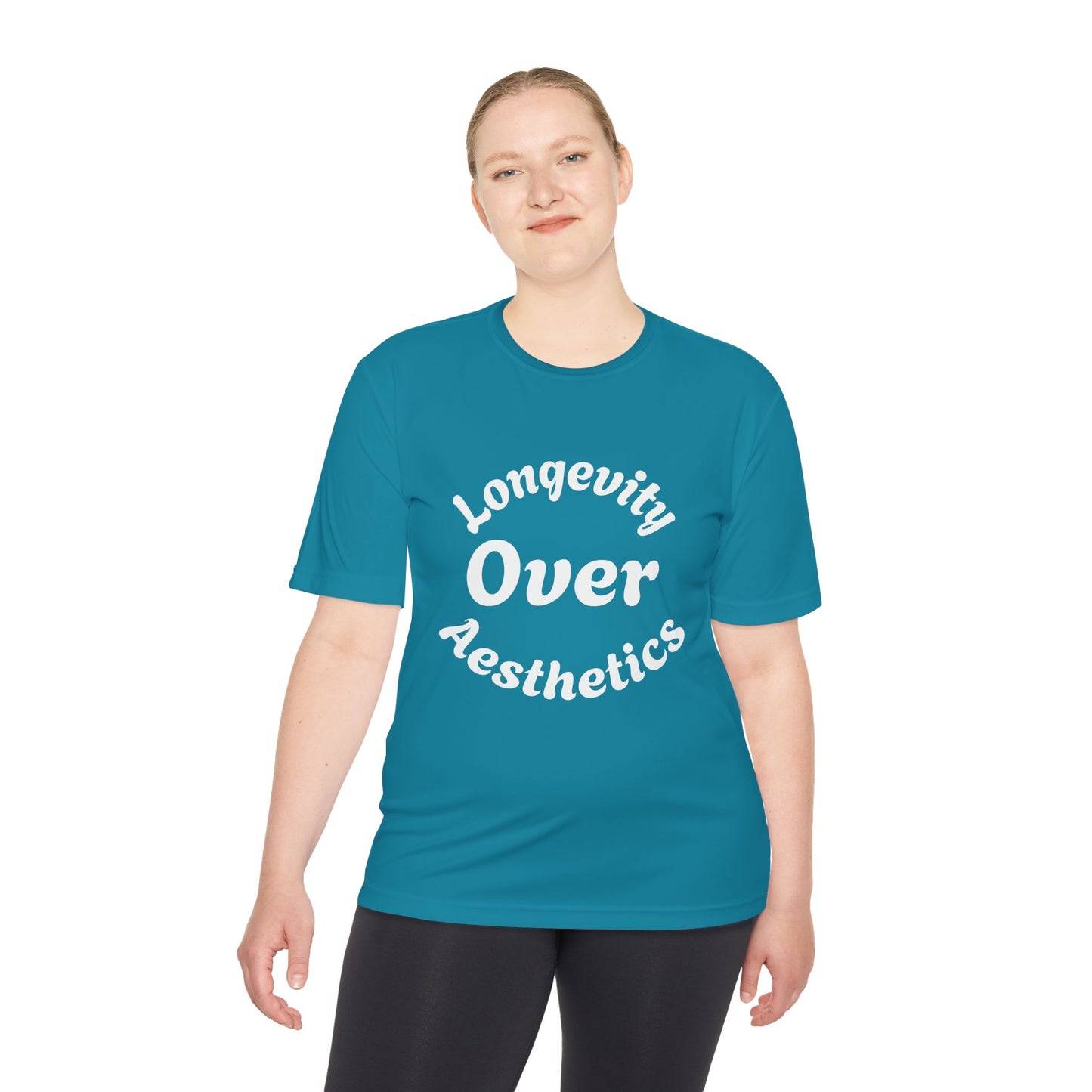 Unisex Moisture Wicking Tee: Longevity Over Aesthetics, Sports Shirt, Fitness Apparel, Workout Tee, Activewear, Casual Wear, Gift for [...]