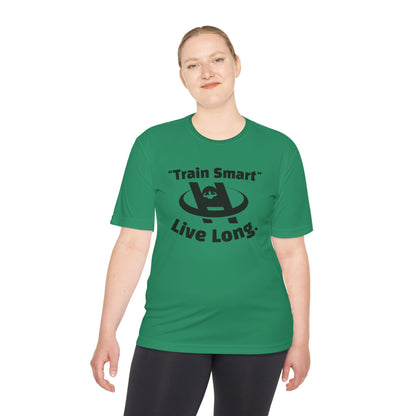 Unisex Fitness Tee - Train Smart Live Long, Workout Shirt, Gym Top, Motivational Apparel, Health and Fitness Wear