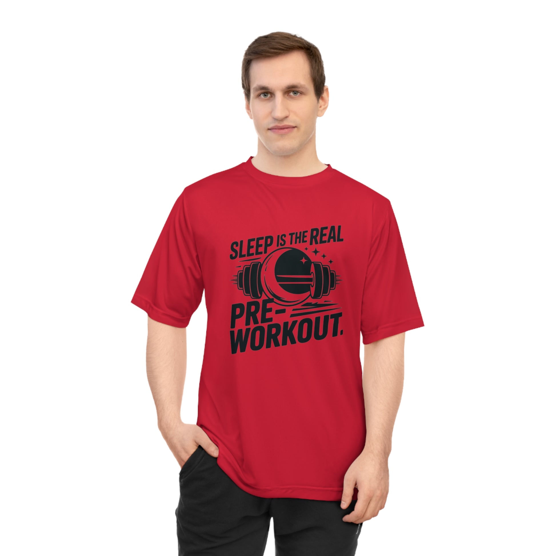 Sleep Is The Best Pre-workout Performance T-Shirt with Motivational Design, Gym Apparel, Fitness Gift, Workout Tee, Activewear for Workout Enthusiasts, Ideal for [...] - HustleHealthShop