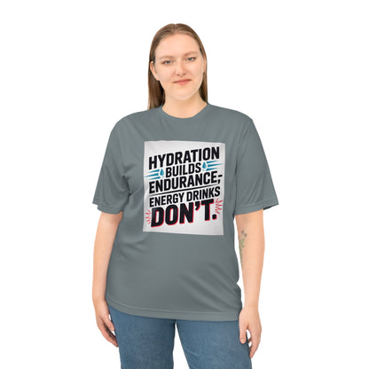 Hydration Tips  Unisex Performance T-shirt, Workout Tee, Fitness Apparel, Activewear, Sports Shirt, Gym Outfit
