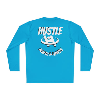 Unisex Hustle Health & Fitness Long Sleeve Tee - Fitness, Workout, Gym, Motivation, Sportswear