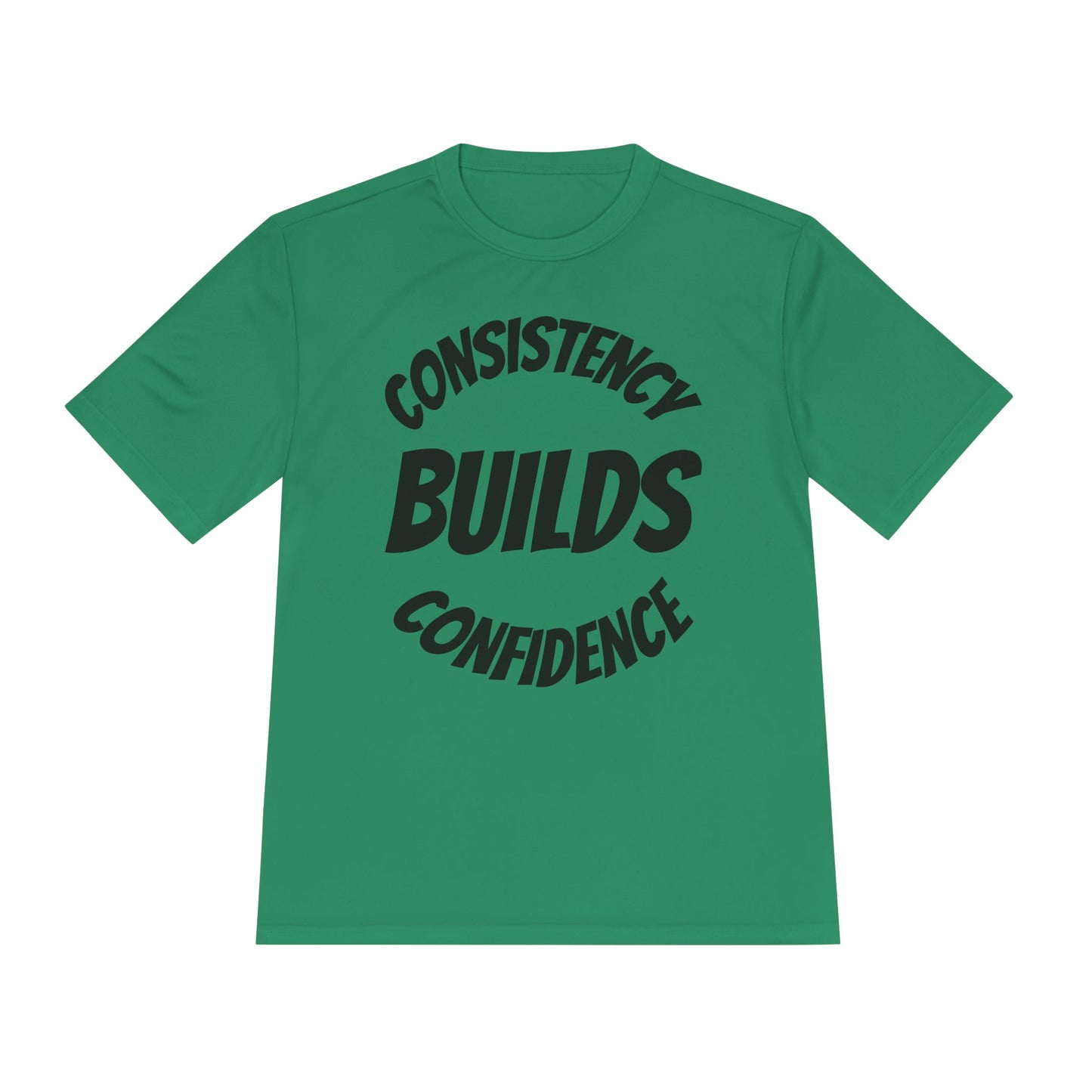 Motivational Fitness Tee - Consistency Builds Confidence, Workout Shirt, Sportswear, Activewear, Unisex Apparel - HustleHealthShop