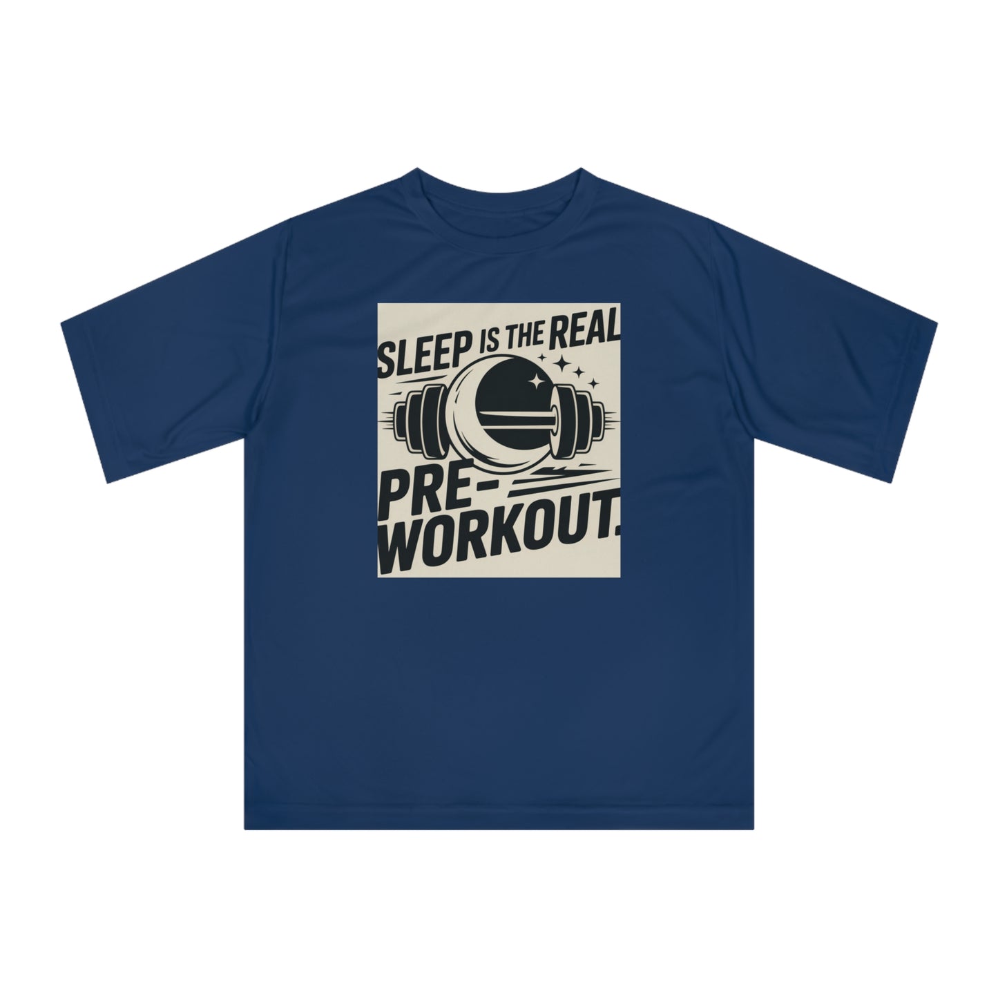 Sleep is The  Real Pre-Workout with Background Unisex Zone Performance T-shirt - HustleHealthShop