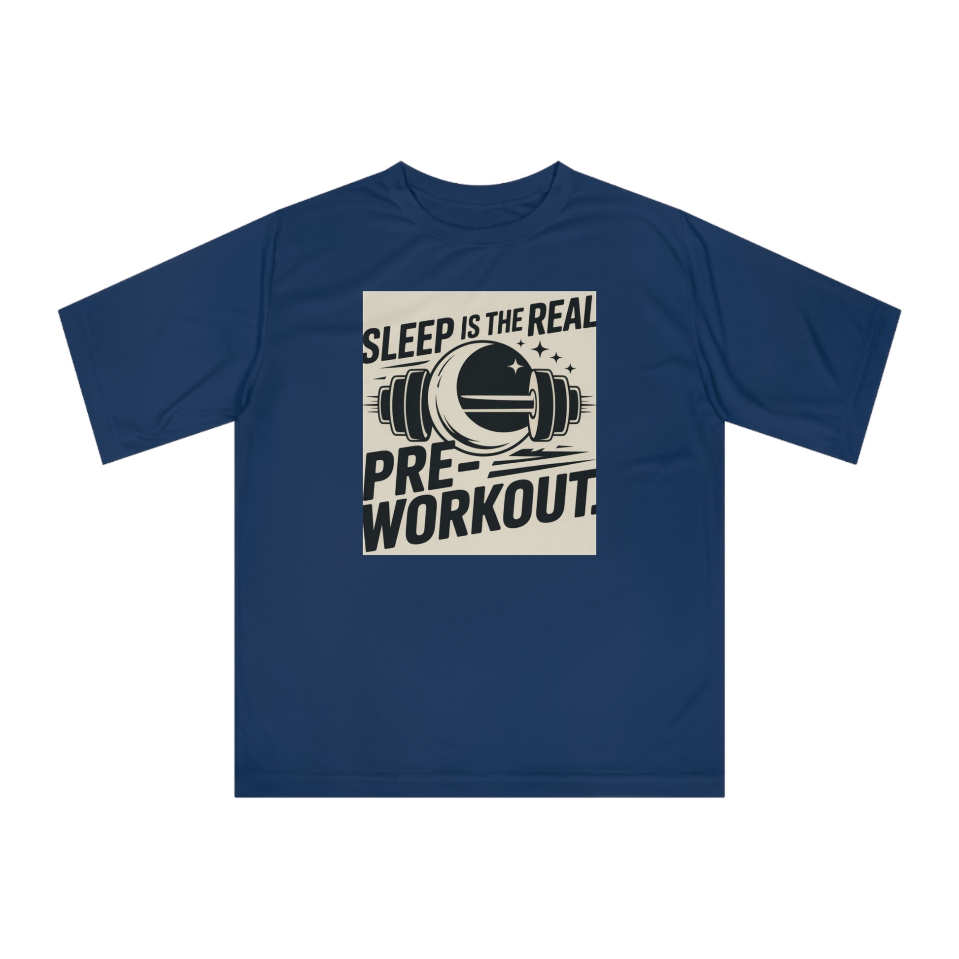 Sleep is The  Real Pre-Workout with Background Unisex Zone Performance T-shirt - HustleHealthShop