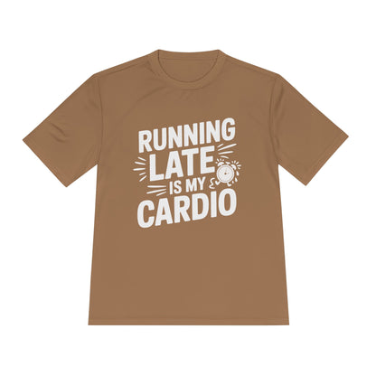 Moisture Wicking Running Late Tee - Fun Workout Shirt for Fitness Lovers, Gym Wear, Athlete Gift, Casual Sports Apparel, Perfect for [...]