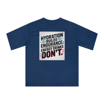 Hydration Tips  Unisex Performance T-shirt, Workout Tee, Fitness Apparel, Activewear, Sports Shirt, Gym Outfit