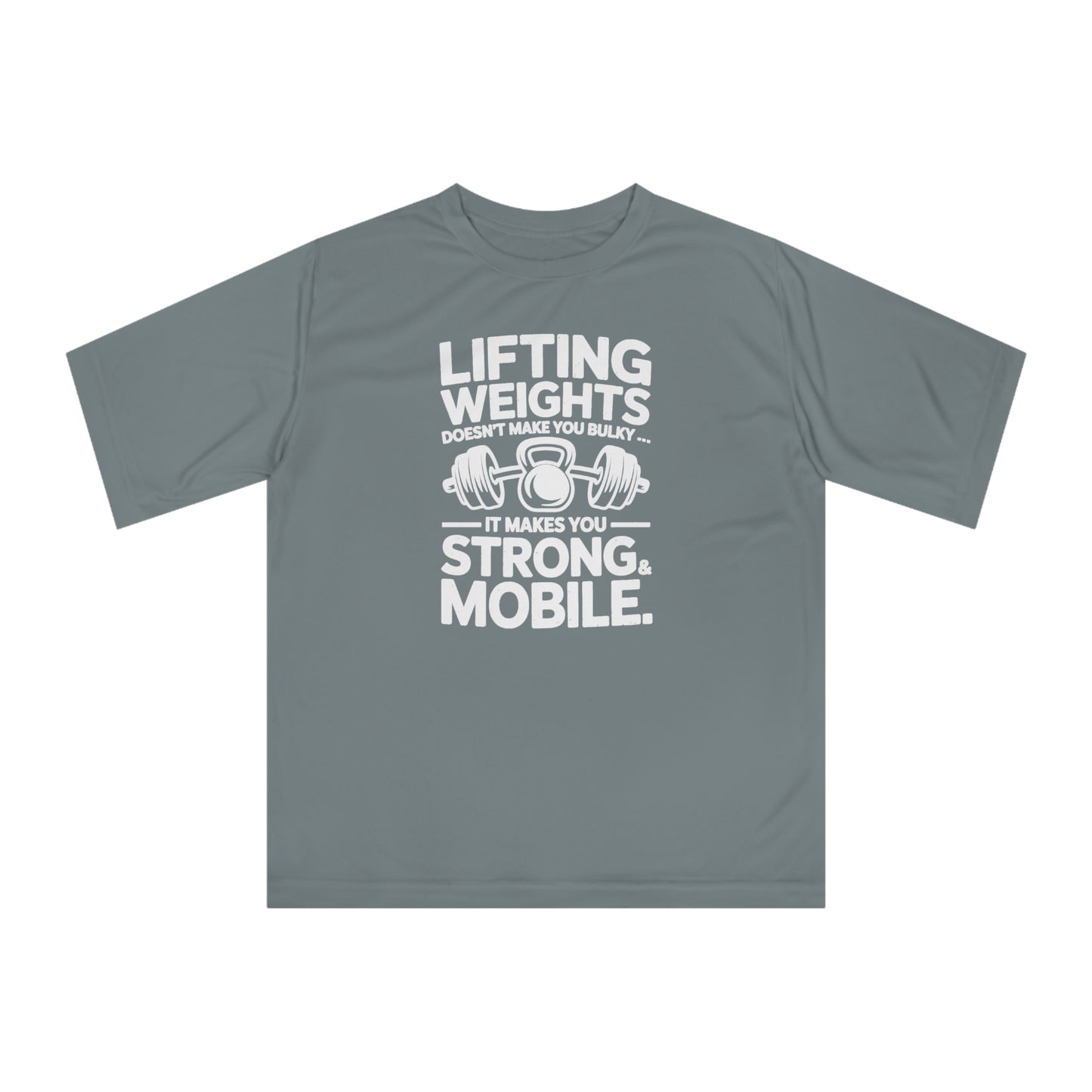 "LIFTING WEIGHTS "Unisex Performance Fitness T-shirt - Motivational Gym Wear, Workout Apparel, Gift for Gym Lovers, Lifting Tees, Active Lifestyle