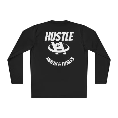 Unisex Hustle Health & Fitness Long Sleeve Tee - Fitness, Workout, Gym, Motivation, Sportswear