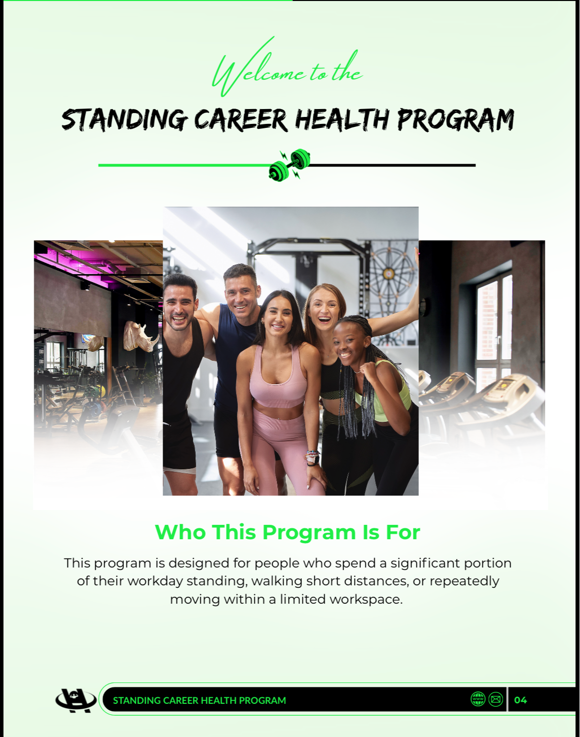 Standing Career Health Program PDF | Health Guide for Standing Workers