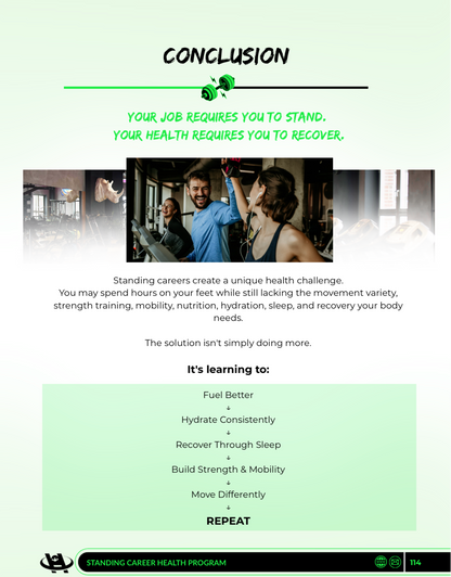 Standing Career Health Program PDF | Health Guide for Standing Workers