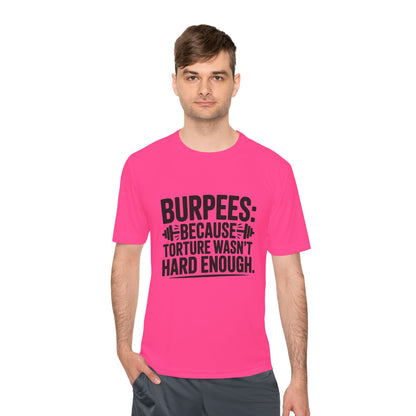 Unisex Workout Tee | Burpees Because Torture wasn't Good Enough Shirt | Fitness Gift | Gymwear | Sports Apparel | Exercise Top | Activewear - HustleHealthShop