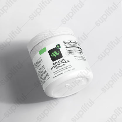 Creatine monohydrate powder supporting strength performance and healthy living