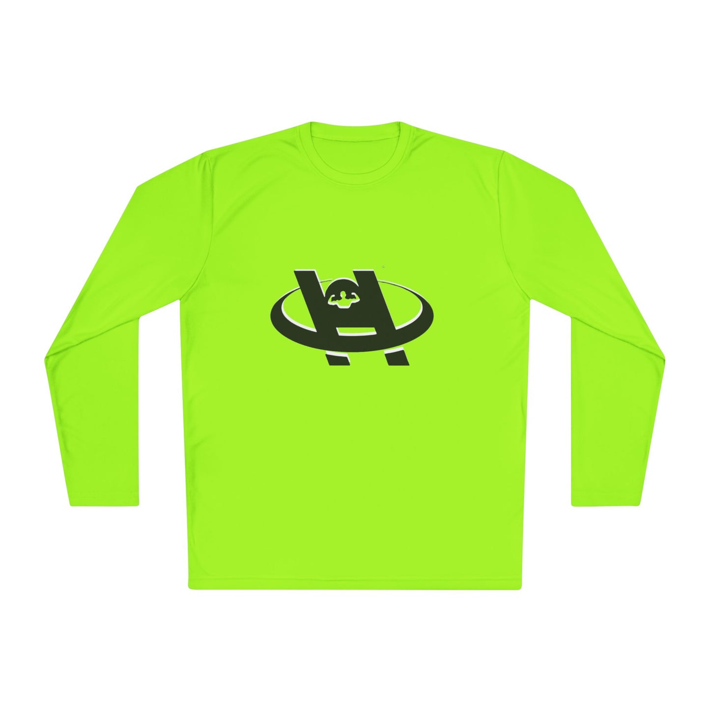 HUSTLE Health and Fitness long sleeve tee symbolizing health at the center of hustle for beginners. Unisex Hustle Health & Fitness Long Sleeve Tee - Fitness, Workout, Gym, Motivation, Sportswear - HustleHealthShop