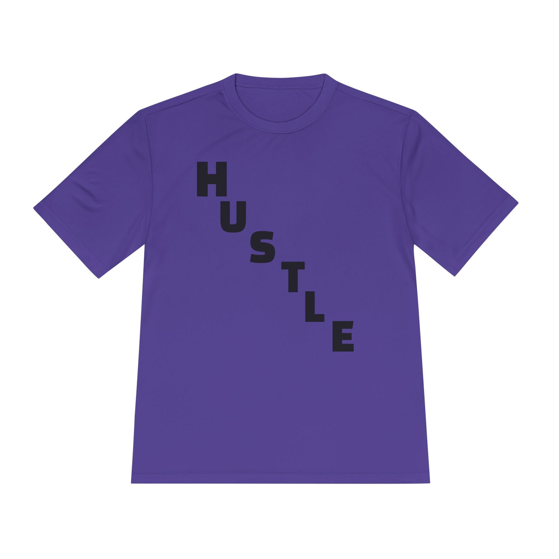 HUSTLE Pillar Steps fitness tee showing healthy living pillars for beginners