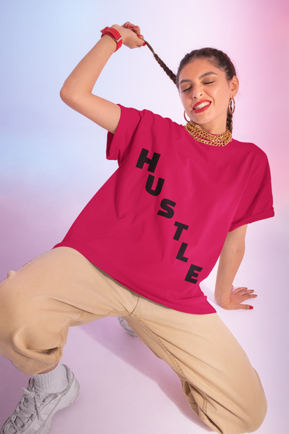 HUSTLE Pillar Steps fitness tee showing healthy living pillars for beginners