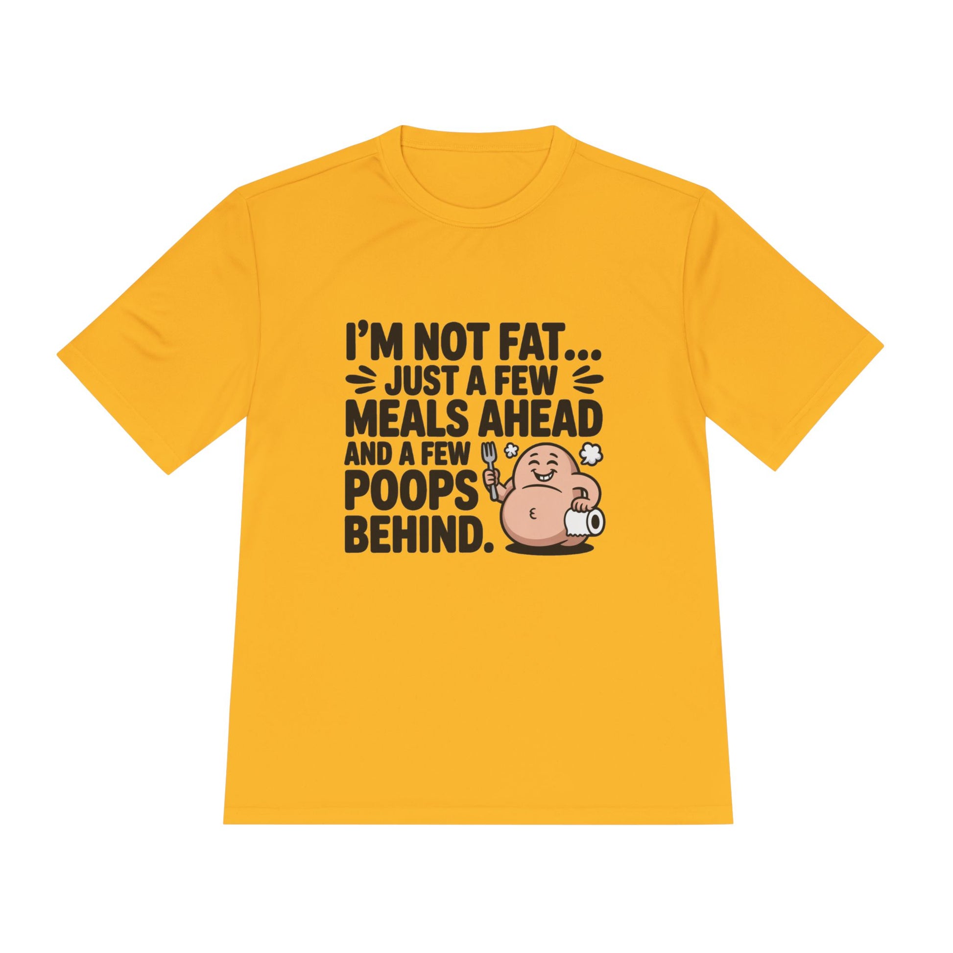 "I'M NOT FAT "Funny Moisture-Wicking Tee - Humor Shirt for Gym Goers, Gift for Fitness Lovers, Casual Wear, Workout Apparel, Comfy Activewear - HustleHealthShop