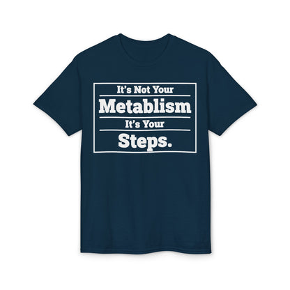 Fat loss mindset tee promoting walking habits