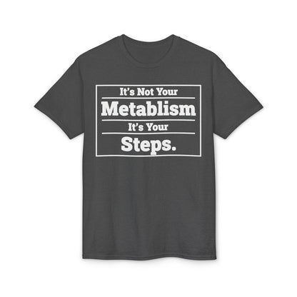 Fat loss mindset tee promoting walking habits