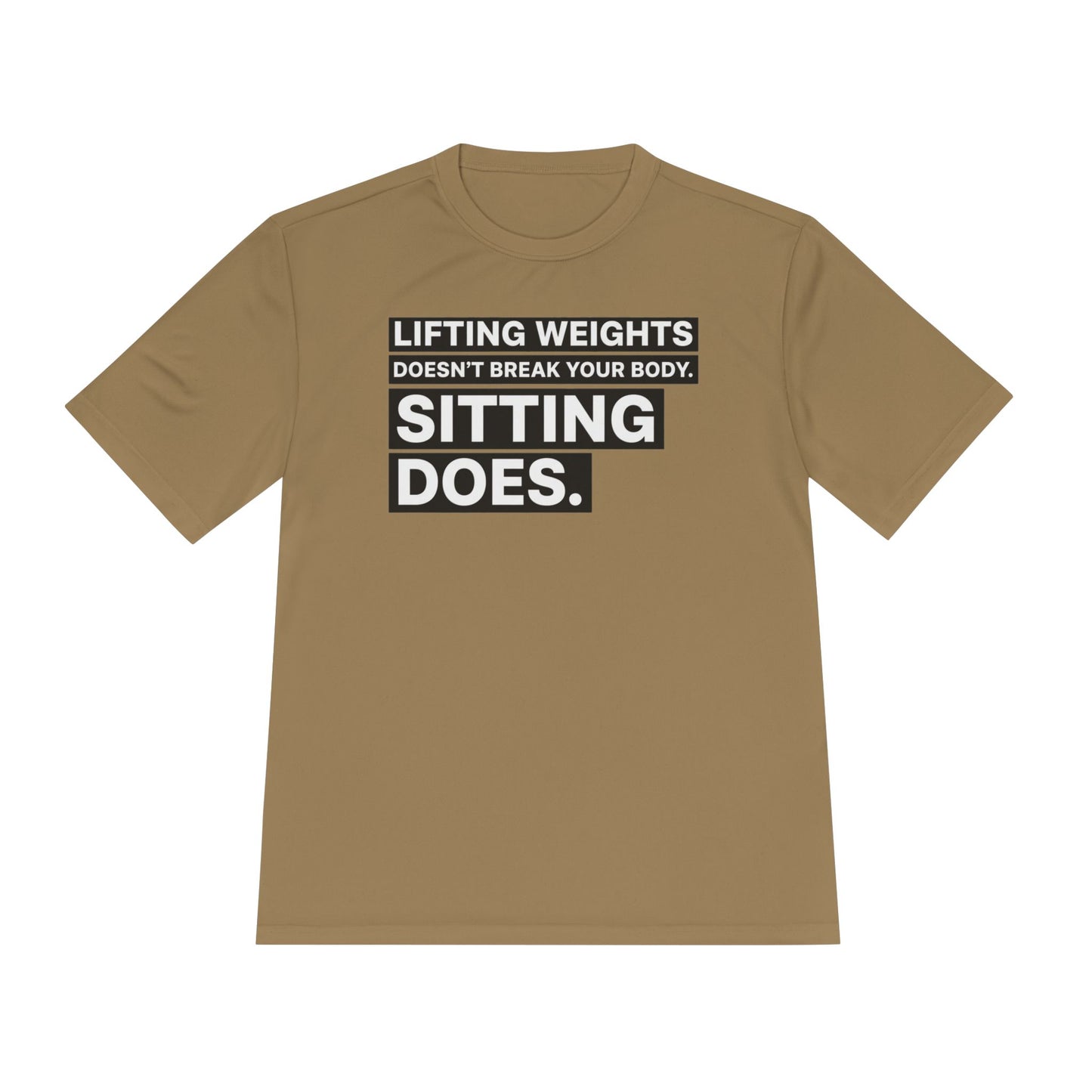 Healthy living posture reminder shirt
