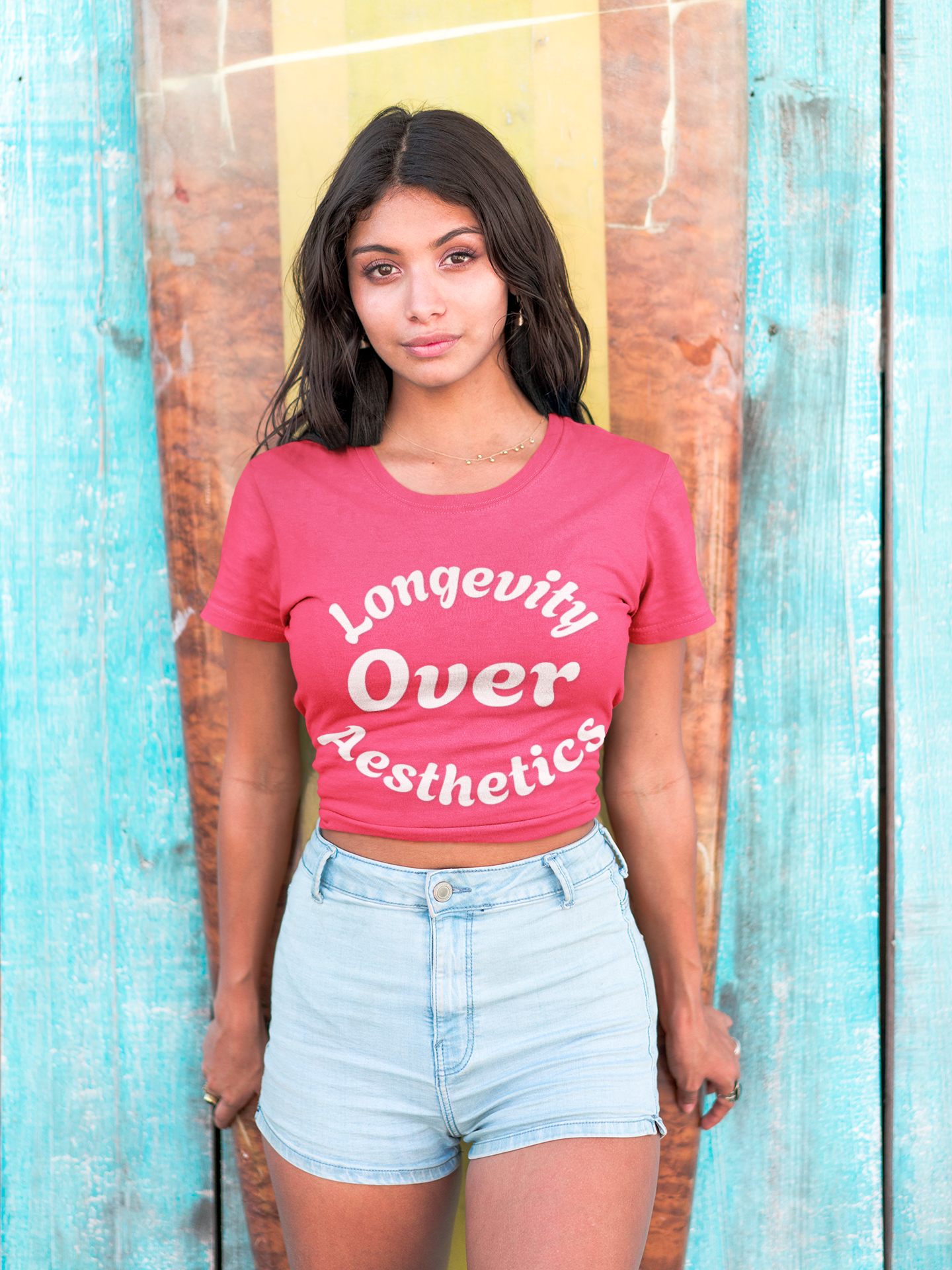 Healthy living longevity mindset tee. Unisex Moisture Wicking Tee: Longevity Over Aesthetics, Sports Shirt, Fitness Apparel, Workout Tee, Activewear, Casual Wear, Gift for [...] - HustleHealthShop