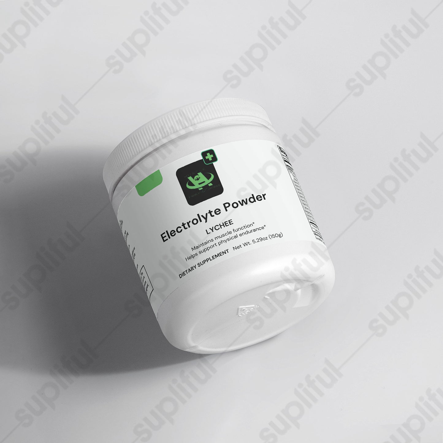 Lychee electrolyte hydration powder supporting daily hydration energy and healthy living