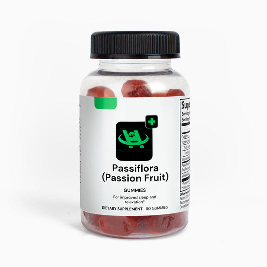 Passiflora sleep gummies passion fruit flavor for relaxation stress relief and healthy sleep