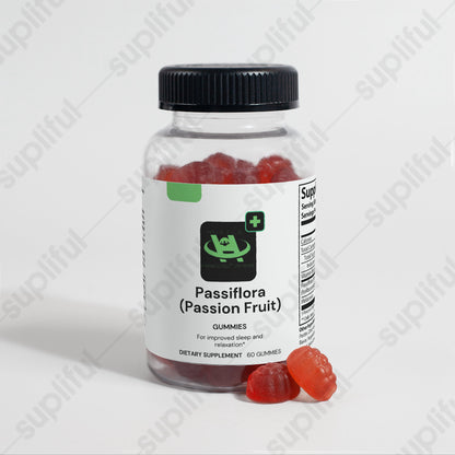 Passiflora sleep gummies passion fruit flavor for relaxation stress relief and healthy sleep