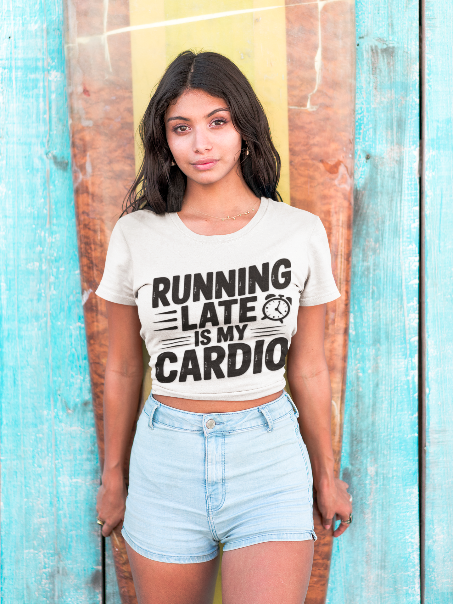 Funny Running Late Tee, Sports T-Shirt, Workout Top, Gift for Runners, Humorous Exercise Apparel - HustleHealthShop