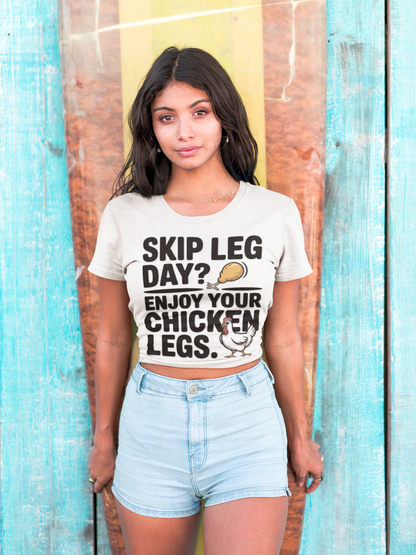 Skip Leg Day Tee Funny Fitness T-Shirt, Workout Humor Shirt, Unisex Sportswear, Gym Gift for Friends - HustleHealthShop