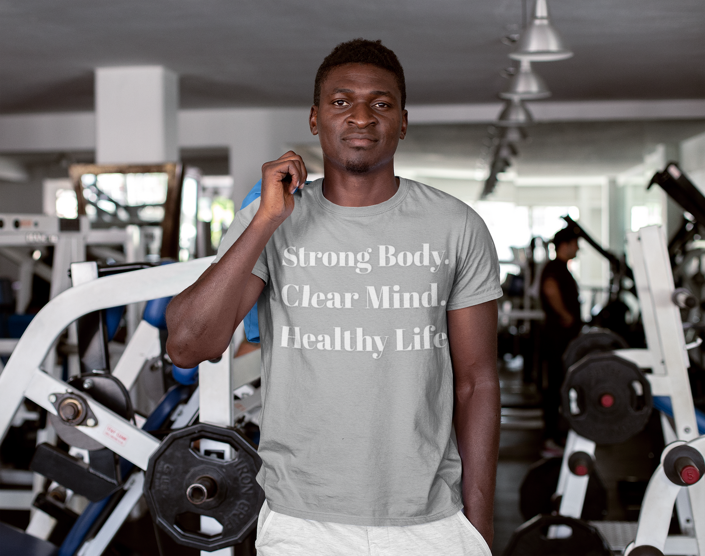 Strong Body Clear Mind Healthy Life fitness truth tee supporting holistic healthy living for beginners