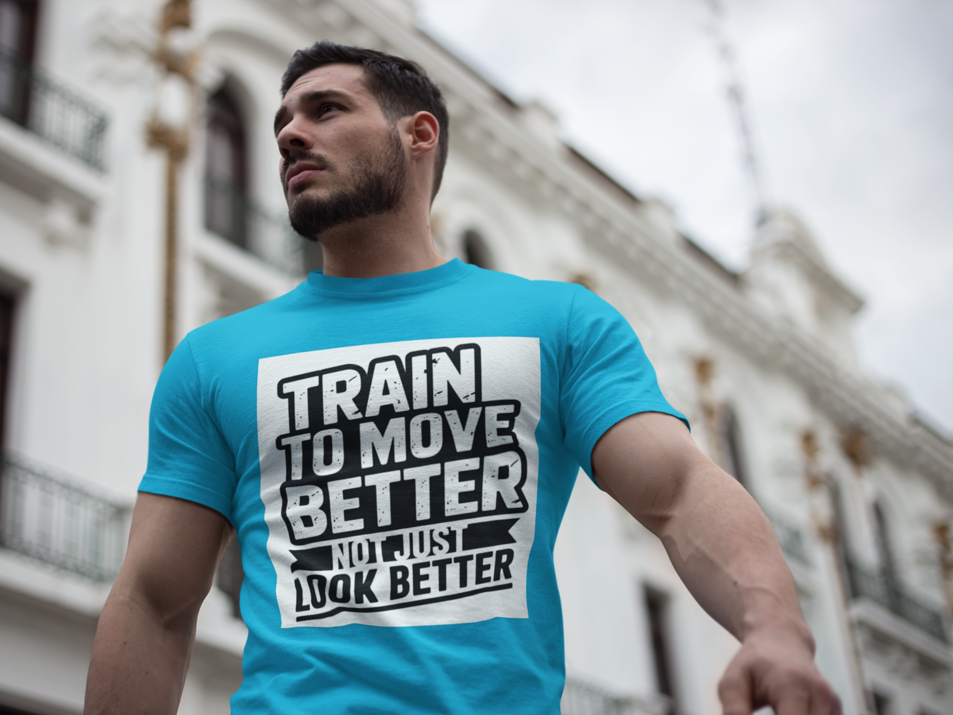 Train to Move Better Unisex Moisture Wicking Tee, Workout Shirt, Fitness Apparel, Gym Wardrobe, Motivational T-Shirt, Activewear - HustleHealthShop