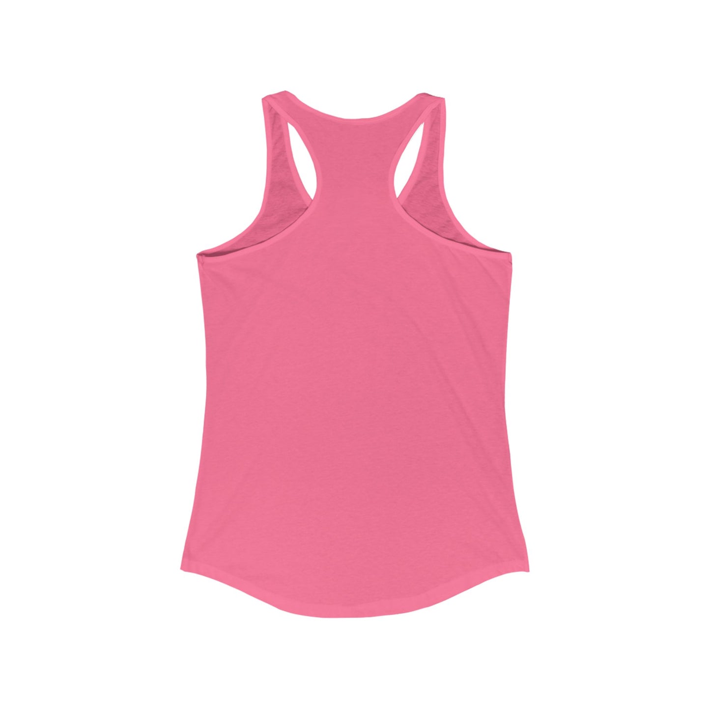 Women’s Healthy Living Racerback Tank with HUSTLE logo for beginners focused on strength and mobility