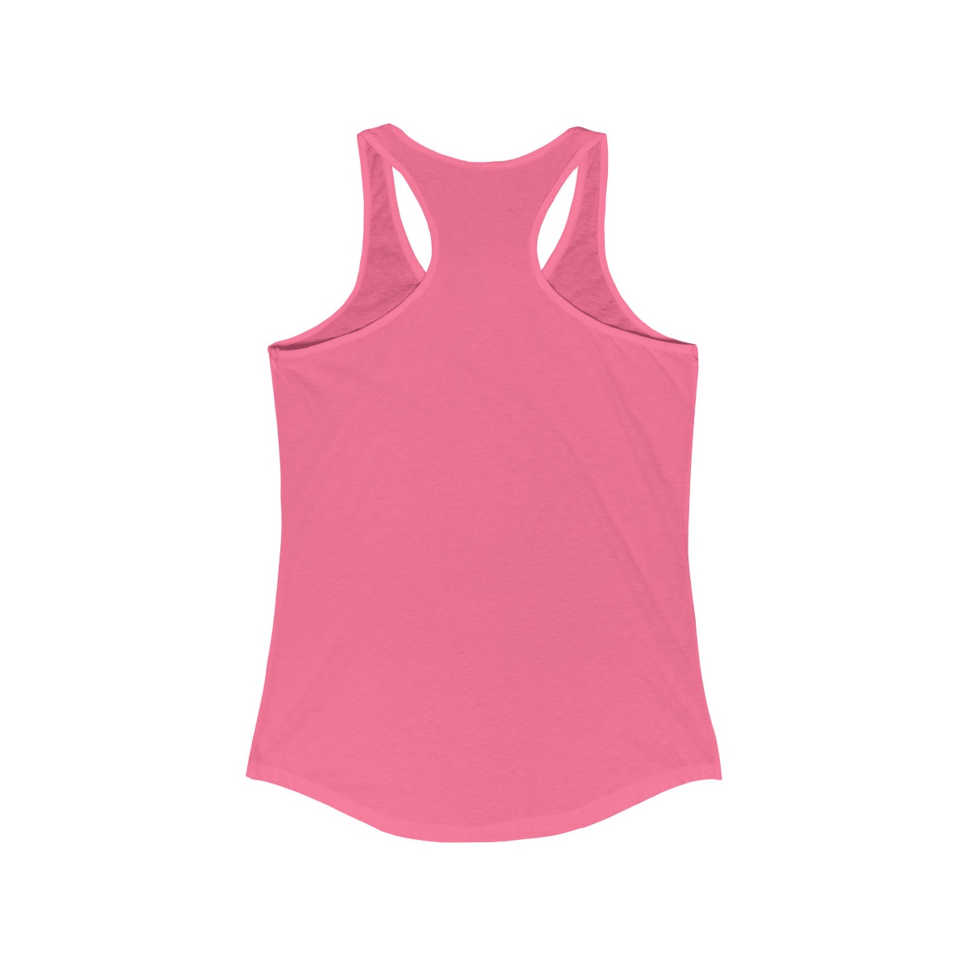 Women’s Healthy Living Racerback Tank with HUSTLE logo for beginners focused on strength and mobility
