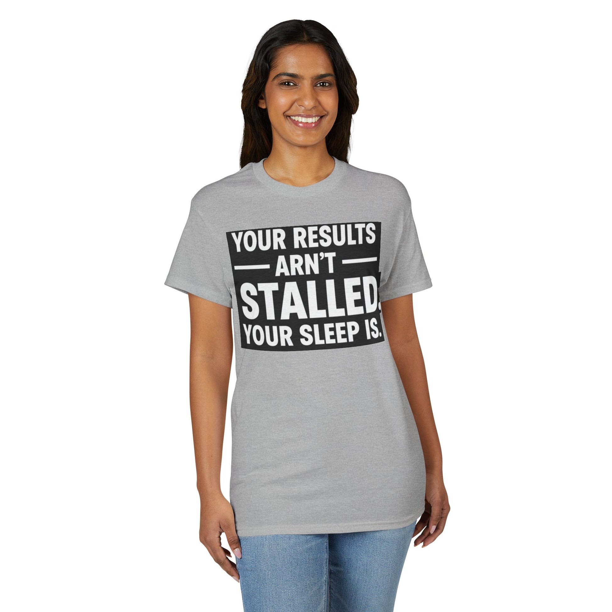 Healthy living sleep reminder shirt for sedentary beginners